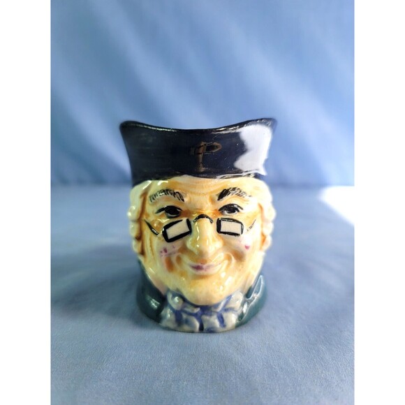 TOBY MUG Ben Franklin Character Face Vintage Glossy Finish Cup 3.25''Tall - Picture 1 of 8